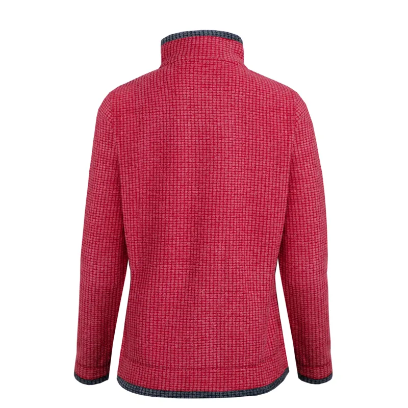 Weird Fish Beyonce Eco Recycled 1/4 Zip Fleece Womens in Berry-1